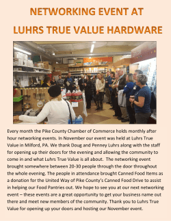 Every month the Pike County Chamber of Commerce holds monthly