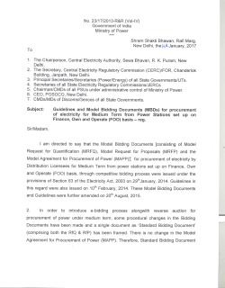 Model Bidding Documents for procurement of