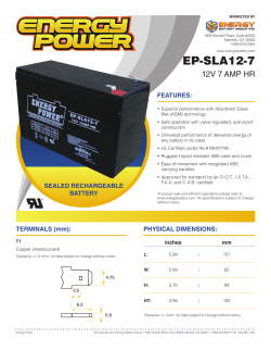 EP-SLA12-7 - Energy Battery Group