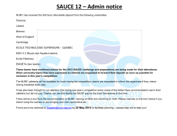 Admin notice - SAUC-E