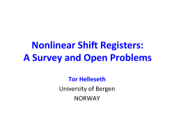 Nonlinear Shift Registers: A Survey and Open Problems