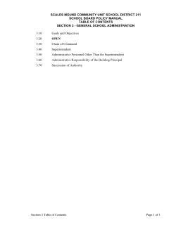 Section 3 - Scales Mound Community Unit School District #211