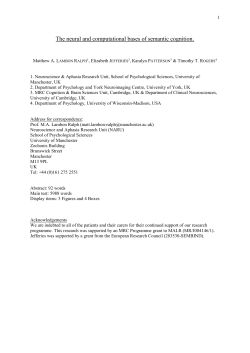 The neural and computational bases of semantic