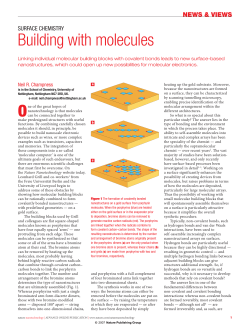Building with molecules