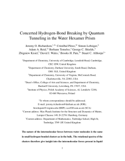 Concerted Hydrogen-Bond Breaking by Quantum Tunneling in the