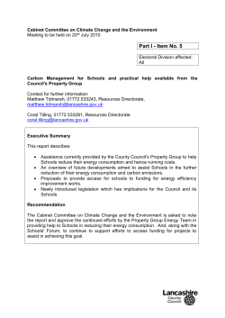 Consultations - Lancashire County Council