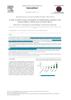 A Study on Electric Energy Consumption of