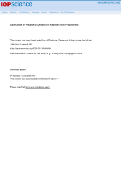 Destruction of magnetic surfaces by magnetic field