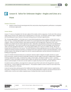 Geometry Module 1, Topic B, Lesson 6