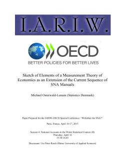 Sketch of Elements of a Measurement Theory of Economics