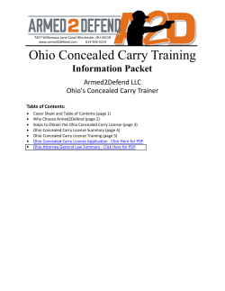 Ohio Concealed Carry Training
