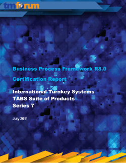 TABS Suite of Products
