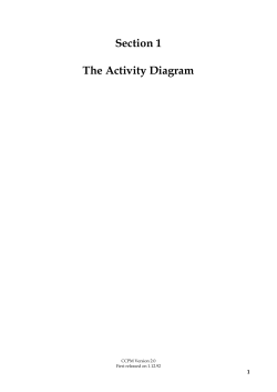The Activity Diagram - Following the rewrite