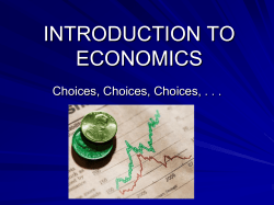 introduction to economics!!!!