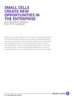 Small Cells Create New Opportunities In The Enterprise
