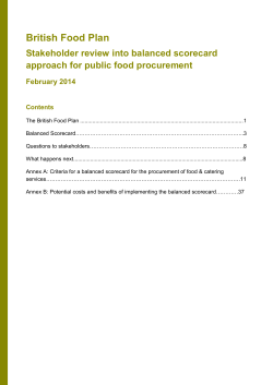 The British Food Plan