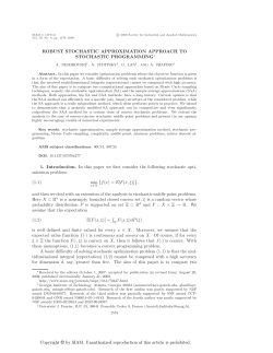 Robust stochastic approximation approach to stochastic programming.