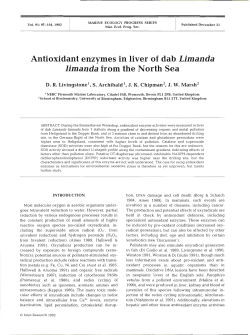 Antioxidant enzymes in liver of dab Limanda
