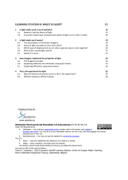 Frans R., Tamassia L. (2014) Quantum SpinOff Learning Stations
