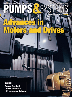 Pump Control with Variable Frequency Drives