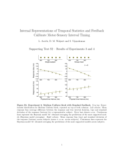 Internal Representations of Temporal Statistics and Feedback