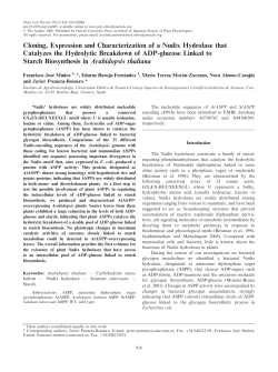 Cloning, Expression and Characterization of a Nudix Hydrolase that