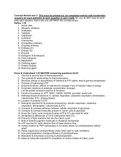 Concept Review test 3: This must be printed out, be completed