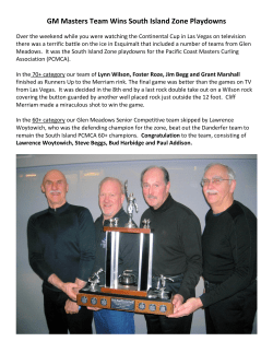 GM Masters Team Wins South Island Zone Playdowns
