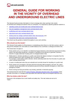 Overhead underground electric lines general guide as a