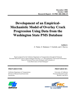 Development of an Empirical-Mechanistic Model of Overlay