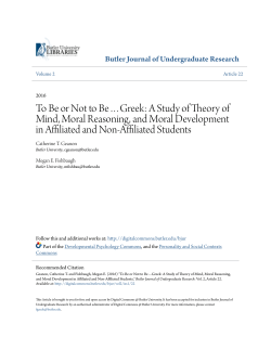 To Be or Not to Be&hellip;Greek: A Study of Theory of Mind, Moral