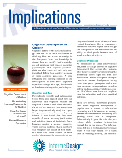 Cognitive Development of Children