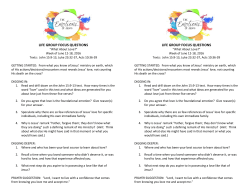 life group focus questions life group focus