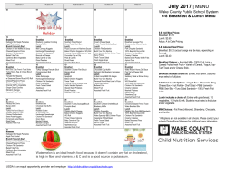 July 2017 6-8 Menus - Wake County Public Schools