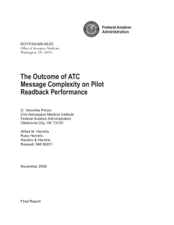 The Outcome of ATC Message Complexity on Pilot Readback