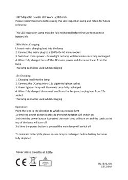 180&deg; Magnetic Flexible LED Work Light/Torch Please read