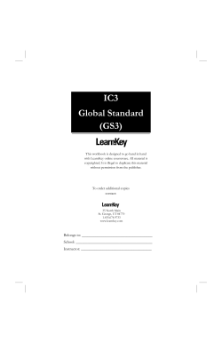 IC3 Global Standard (GS3)