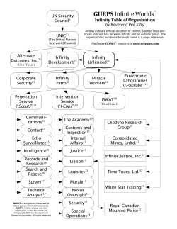 Infinity Table of Organization