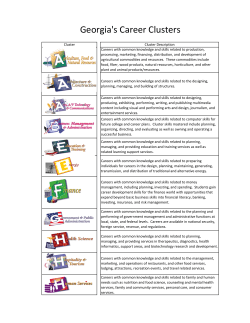 Georgia`s Career Clusters