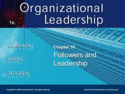 Organizational Leadership 1e.