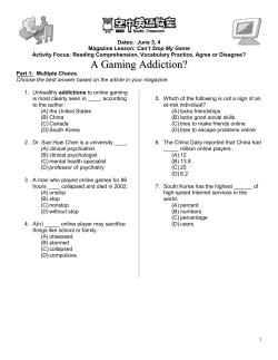 Activity Focus: Reading Comprehension, Vocabulary Practice