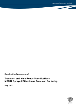 MRS12 Specification - Department of Transport and Main Roads