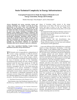 Socio-Technical Complexity in Energy Infrastructures