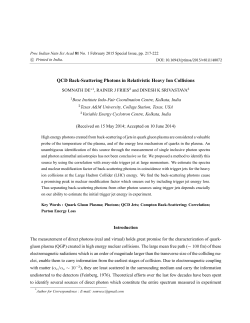 QCD Back-Scattering Photons in Relativistic Heavy Ion Collisions