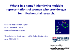 Slide 1 - Nuffield Department of Population Health