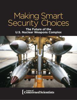 Making Smart Security Choices - Union of Concerned Scientists