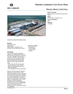 Minooka Combined Cycle Power Plant