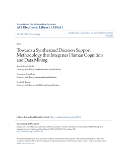 Towards a Synthesized Decision Support Methodology that