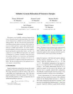 Sublabel&ndash;Accurate Relaxation of Nonconvex Energies