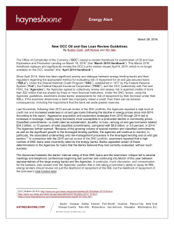 Energy Alert - Haynes and Boone, LLP